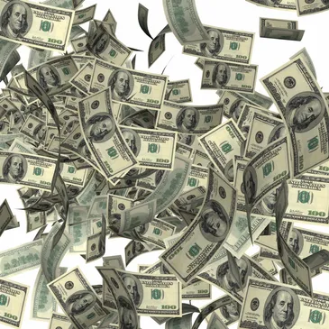 many dollar bills